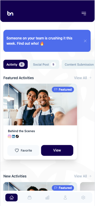 BN Creator Platform mobile app